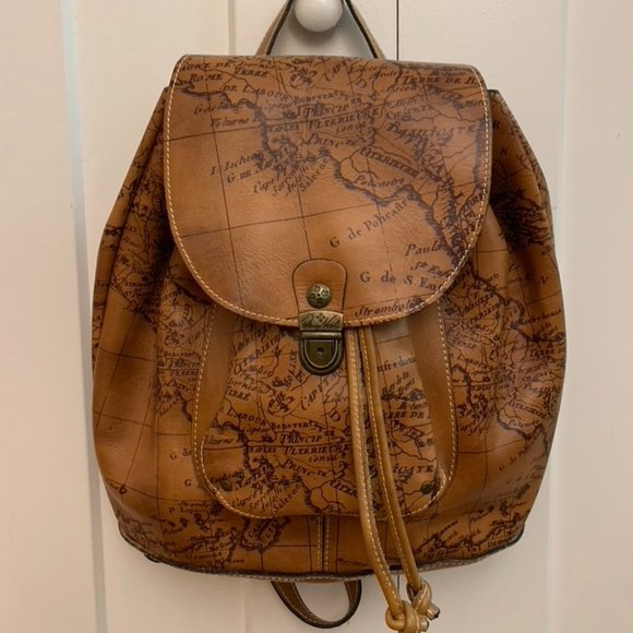 Patricia Nash Bags Patricia Nash Casape Signature Map Leather